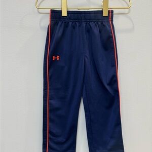 Under Armour Kids Blue Joggers with orange Accents